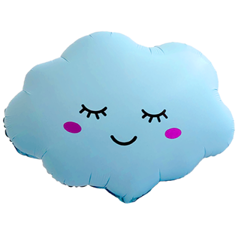 Balloon Cloud white/pink/blue 2 Flower delivery