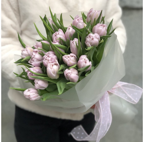 Bouquet 21 tulip Double Price 1 Flower delivery