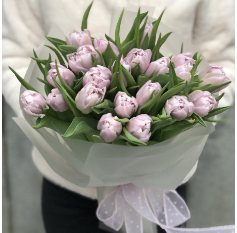 Bouquet 21 tulip Double Price 2 Flower delivery