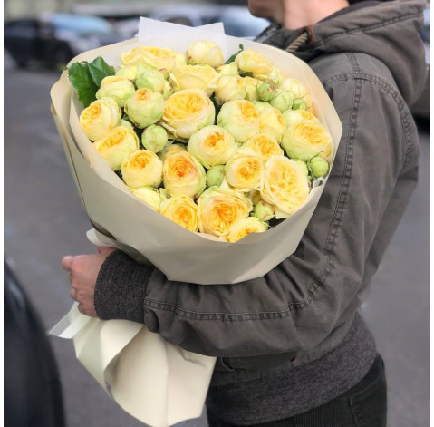 Bouquet of 13 roses Peony Bubbles 1 Flower delivery