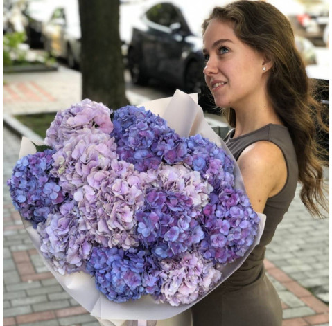 Bouquet of 13 lavender hydrangeas 4 Flower delivery