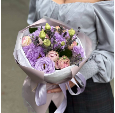 Букет Лавандовий фіолет 3 доставка квітів