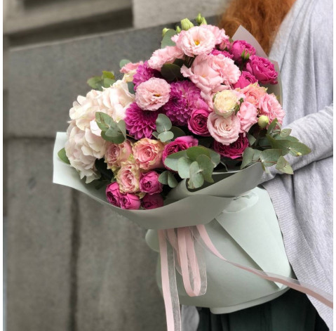 Букет Квітуче полотно 3 доставка квітів