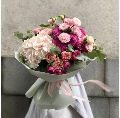 Букет Квітуче полотно 2 доставка квітів