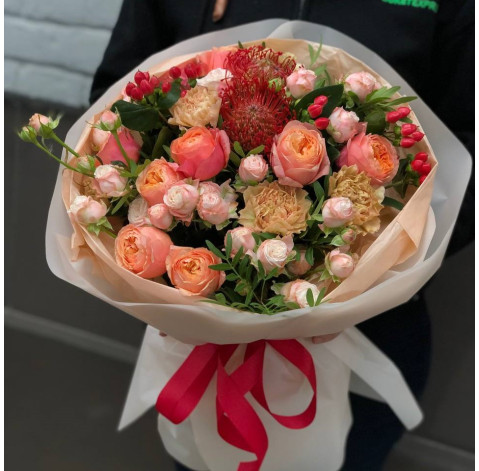 Букет Гаряче серце 2 доставка квітів