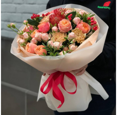 Букет Гаряче серце 1 доставка квітів