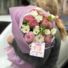 Букет Бузкова вуаль доставка квітів