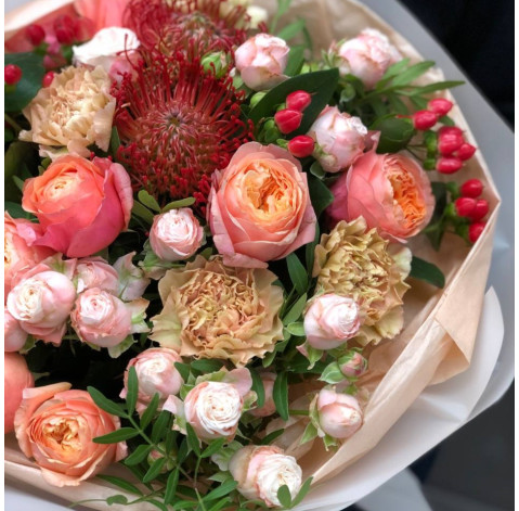 Букет Гаряче серце 4 доставка квітів