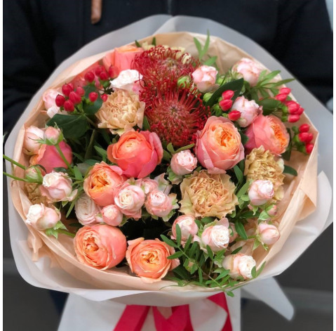 Букет Гаряче серце 3 доставка квітів