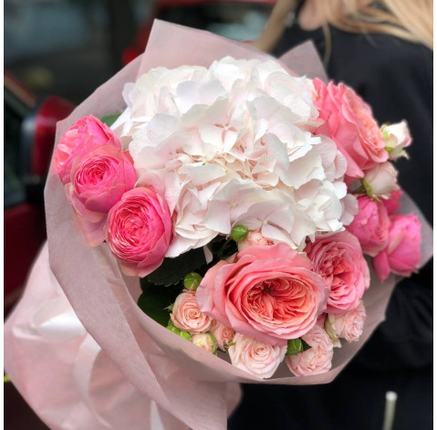 Букет Рожевий поцілунок 2 доставка квітів