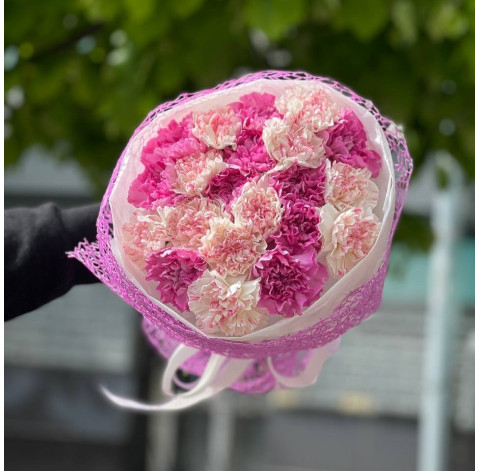 Bouquet of 21 dianthus mix 3 Flower delivery