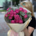 Bouquet of 5 Misty Bubbles Roses with Eucalyptus 3 Flower delivery foreshortening