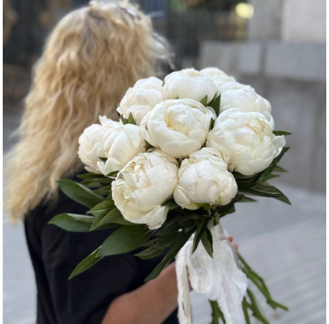 Bouquet of 11 white peonies Flower delivery Bouquet of 11 white peonies 2 Flower delivery