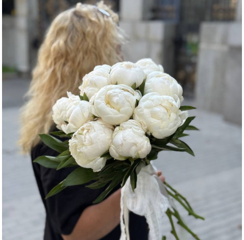 Bouquet of 11 white peonies Flower delivery Bouquet of 11 white peonies 3 Flower delivery