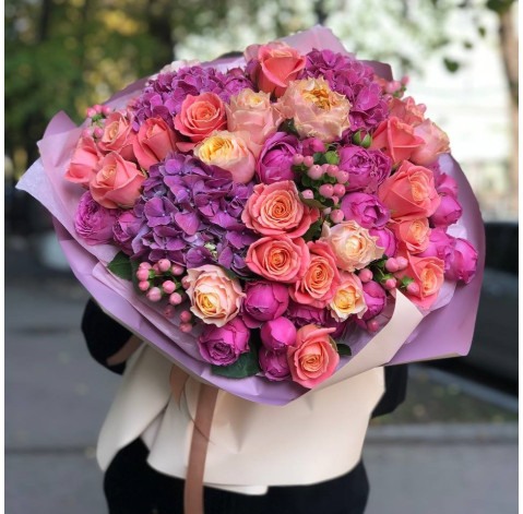 Букет Фіолетовий Блік 2 доставка квітів