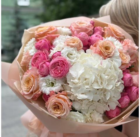 Букет Карамельний сон 3 доставка квітів