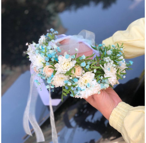 Свадебный венок 6 доставка цветов