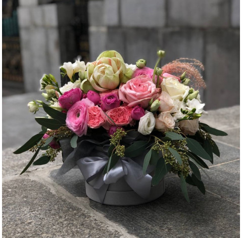 Цветочная композиция Утро в Париже 1 доставка цветов