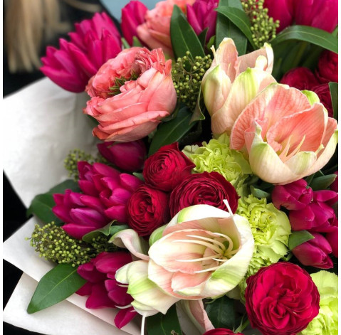 Букет Захід сонця на двох 3 доставка квітів