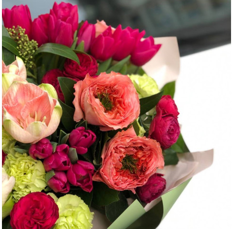 Букет Захід сонця на двох 4 доставка квітів