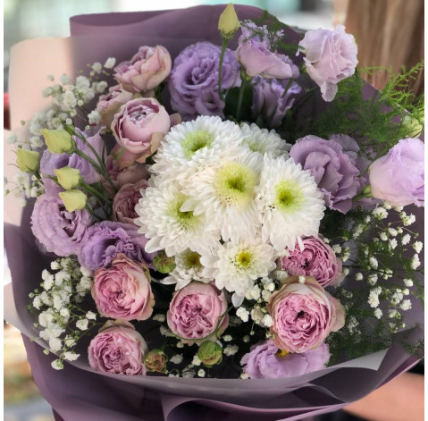 Букет Лілова мелодія 3 доставка квітів