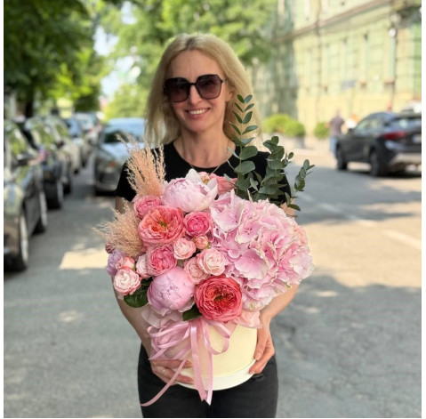 Квіткова композиція Захід сонця в Провансі 1 доставка квітів