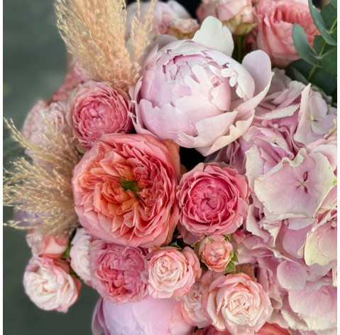 Квіткова композиція Захід сонця в Провансі 4 доставка квітів