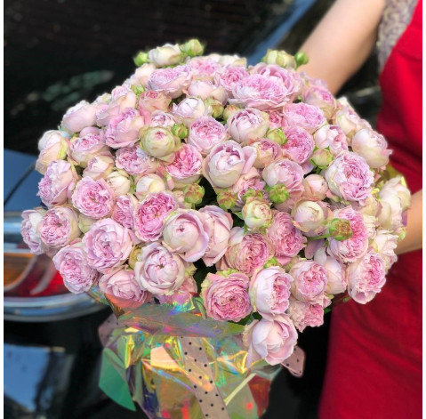 Букет 41 троянда Блоссом Баблз 3 доставка квітів