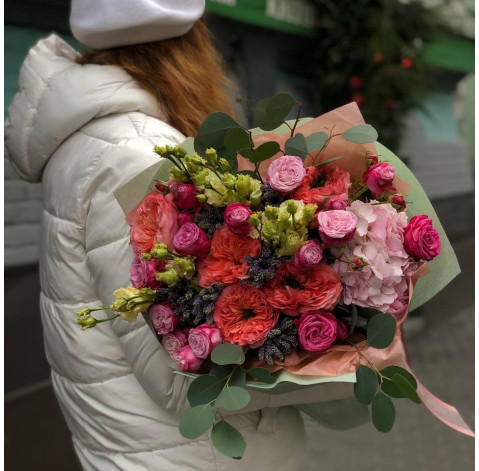 Букет Вогник кохання 2 доставка квітів