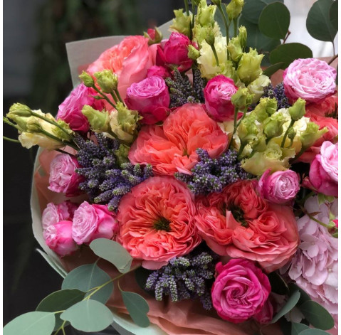 Букет Вогник кохання 3 доставка квітів