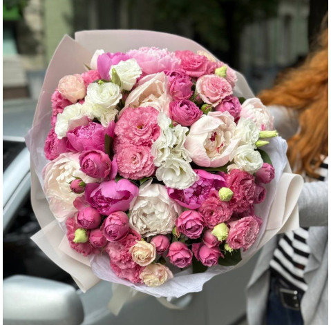 Букет Шепот пионов 2 доставка цветов