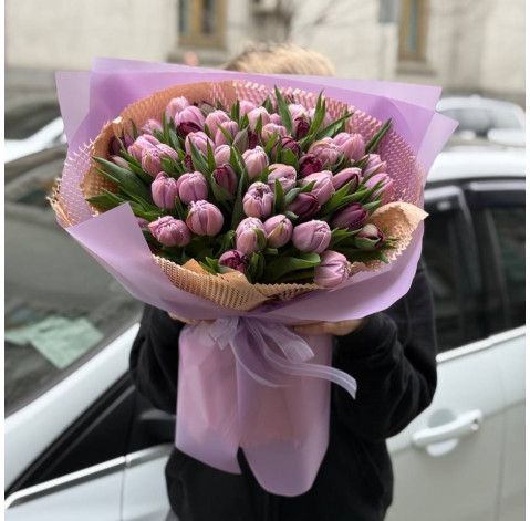 Bouquet of 51 tulips 2 Flower delivery