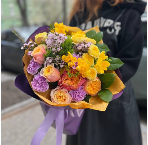 Букет Цветочный коктейль 2 доставка цветов