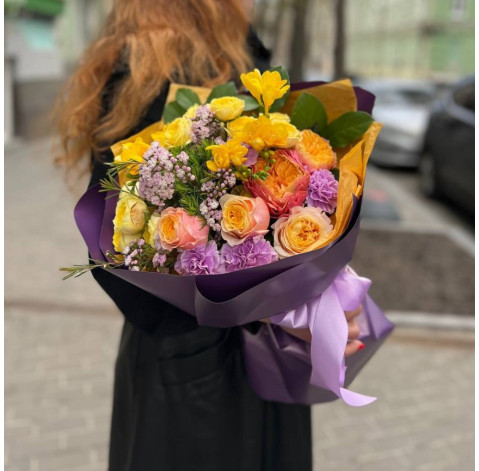 Букет Цветочный коктейль 1 доставка цветов