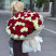 Bouquet 101 roses White and Red 2 Flower delivery foreshortening