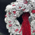 New Year's wreath covered with snow 3 Flower delivery foreshortening