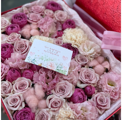 Цветочный бокс доставка цветов Цветочный бокс 4 доставка цветов