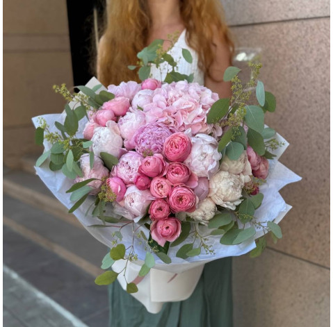 Букет Сердце фламинго 2 доставка цветов