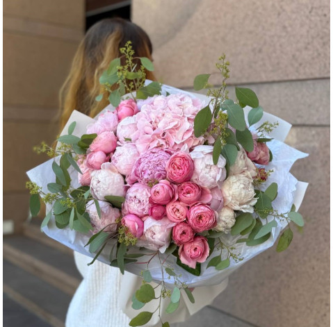 Букет Сердце фламинго 1 доставка цветов