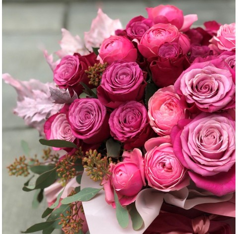 Квіткова композиція з троянд 3 доставка квітів