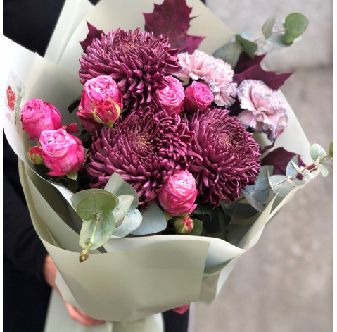 Букет Лілова радість 3 доставка квітів