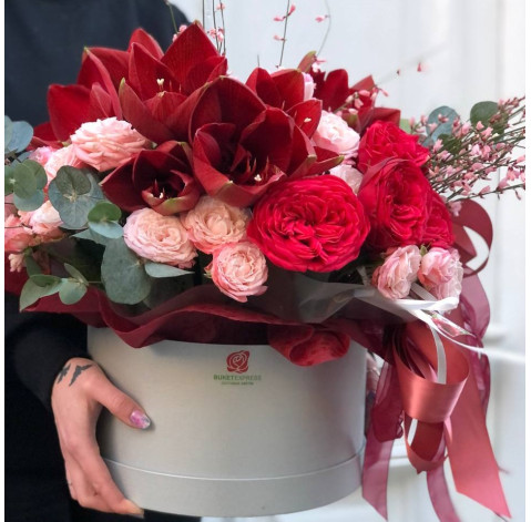 Композиція Рубіновий оксамит 2 доставка квітів