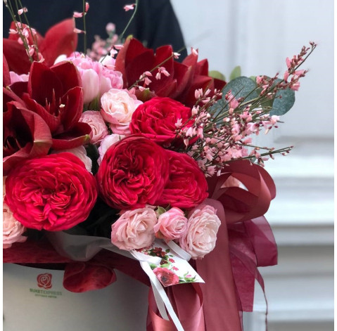 Композиція Рубіновий оксамит 4 доставка квітів
