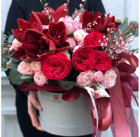 Композиція Рубіновий оксамит 3 доставка квітів