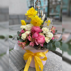 Великодня композиція Святковий ранок доставка квітів