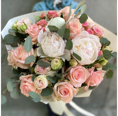 Букет Рожевий кашемір 2 доставка квітів