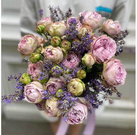 Букет Лавандовий настрій 2 доставка квітів