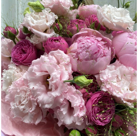 Букет Рожевий шовк 4 доставка квітів