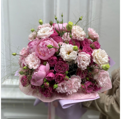 Bouquet Pink silk 1 Flower delivery