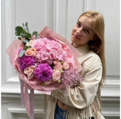 Букет Мрійливий настрій 2 доставка квітів